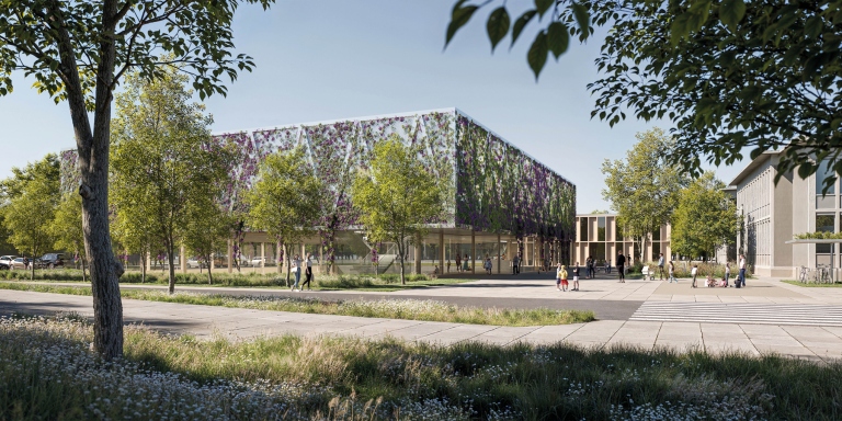  - Dreifeldsporthalle Dr. Pfleger Campus, Hallstadt | rheinflügel severin – Björn Severin